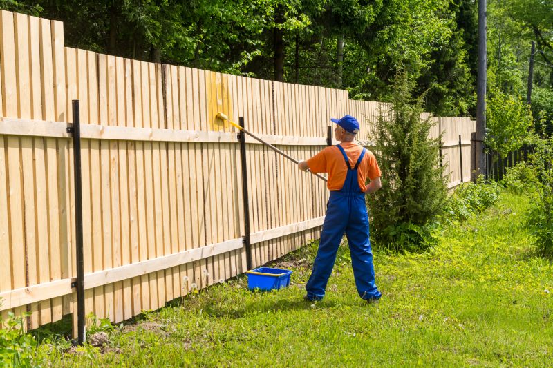 Fence Painting in Summer