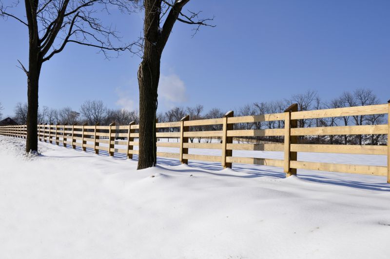 Winter Fence Storage